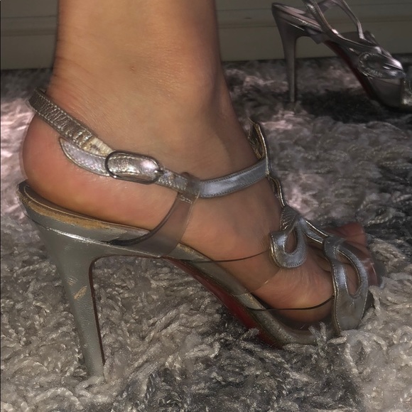 CHRISTIAN LOUBOUTIN Silver Heels - Picture 11 of 13